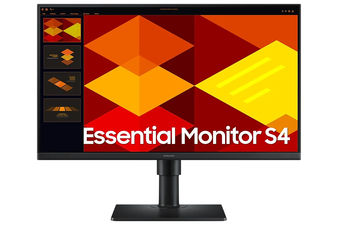 Samsung Essential Monitor S4 S40GD 24-inch LS24D400GAEXXS — front view