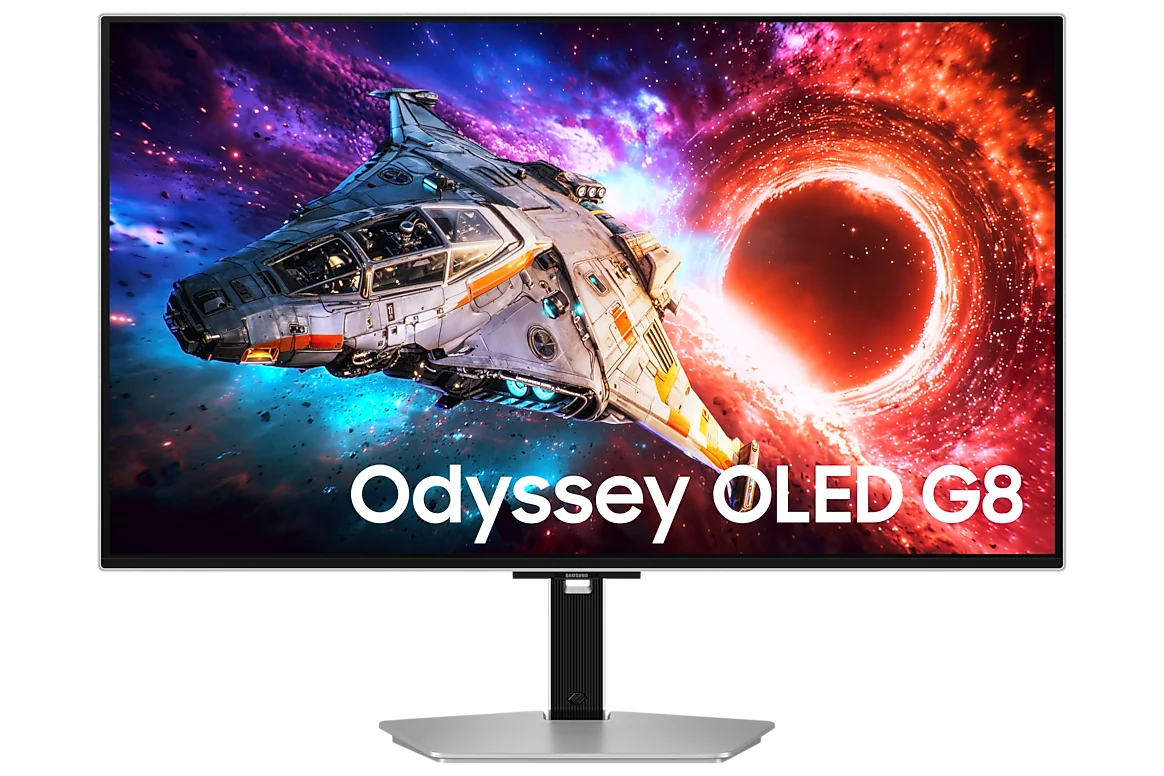 Samsung Odyssey OLED G8 G80SH 32-inch LS32HG802SEXXS — front view
