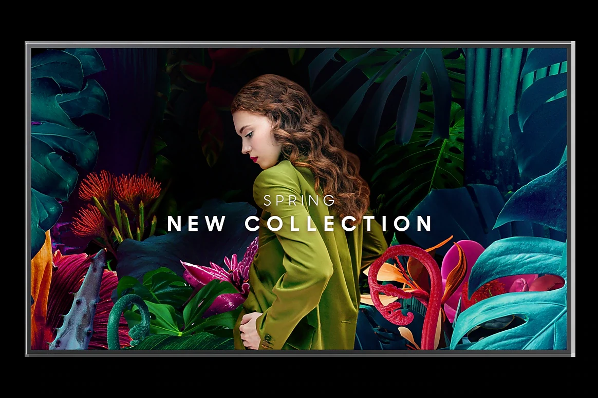 Samsung QBC Crystal UHD signage display product view