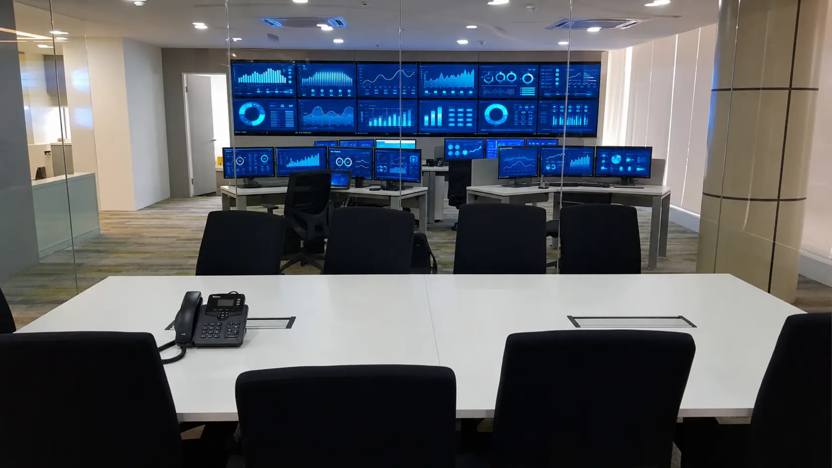 Professional Samsung video wall installation application