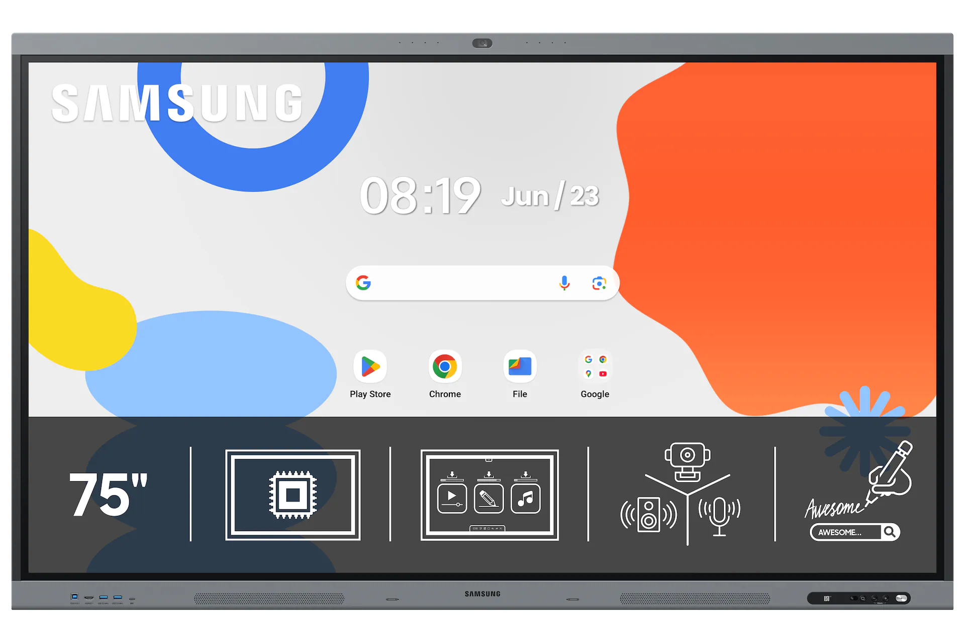 WAFX-P 75-inch exact size view