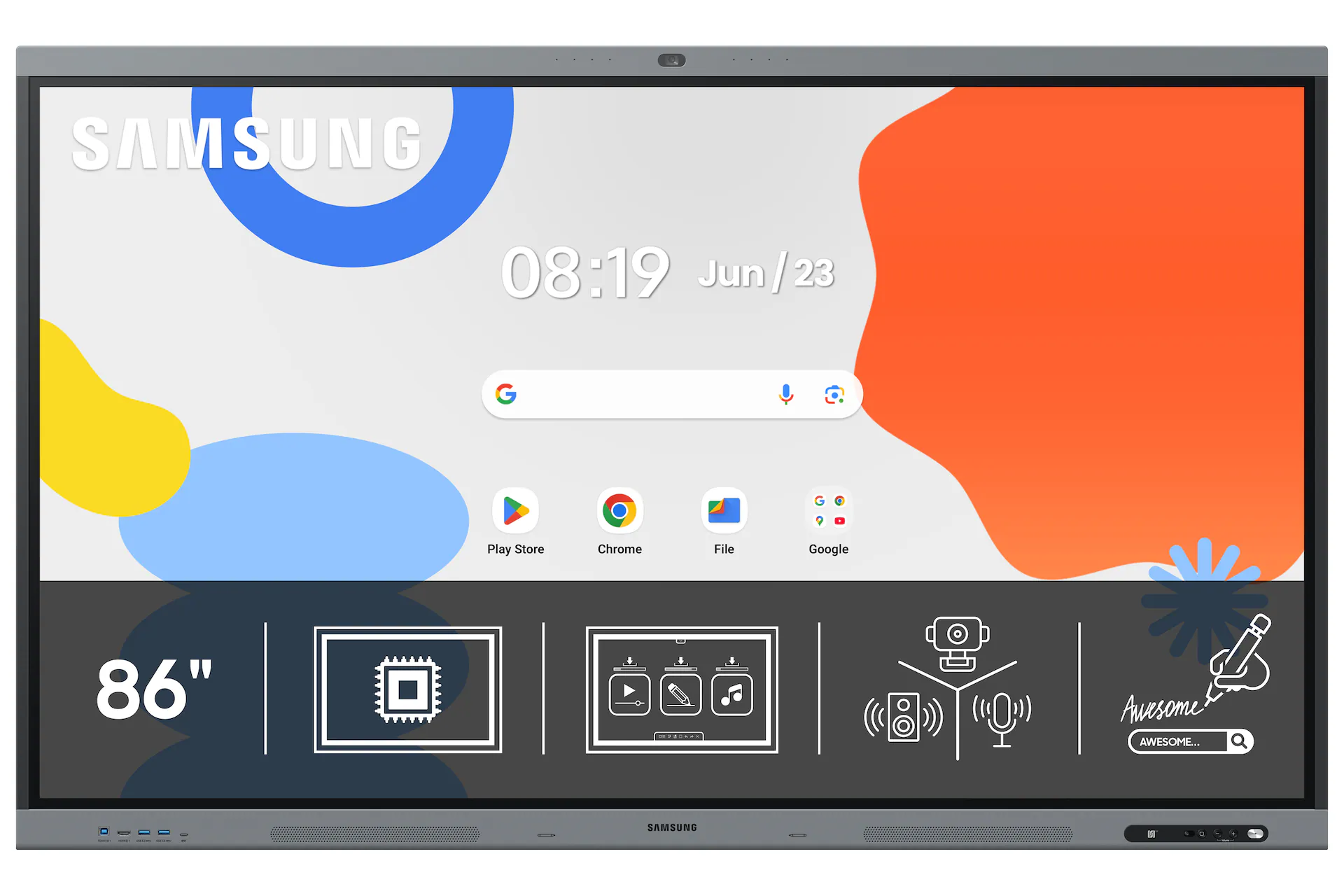 WAFX-P 86-inch exact size view
