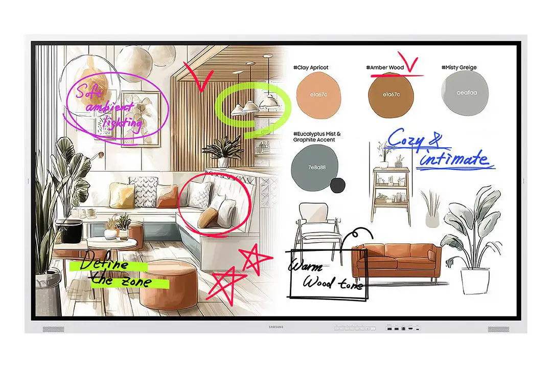 Samsung Flip WMFX collaborative display product view