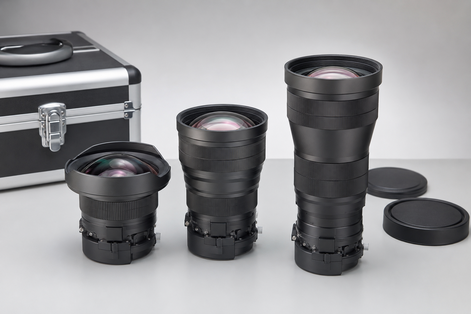interchangeable projector lenses and visual accessories
