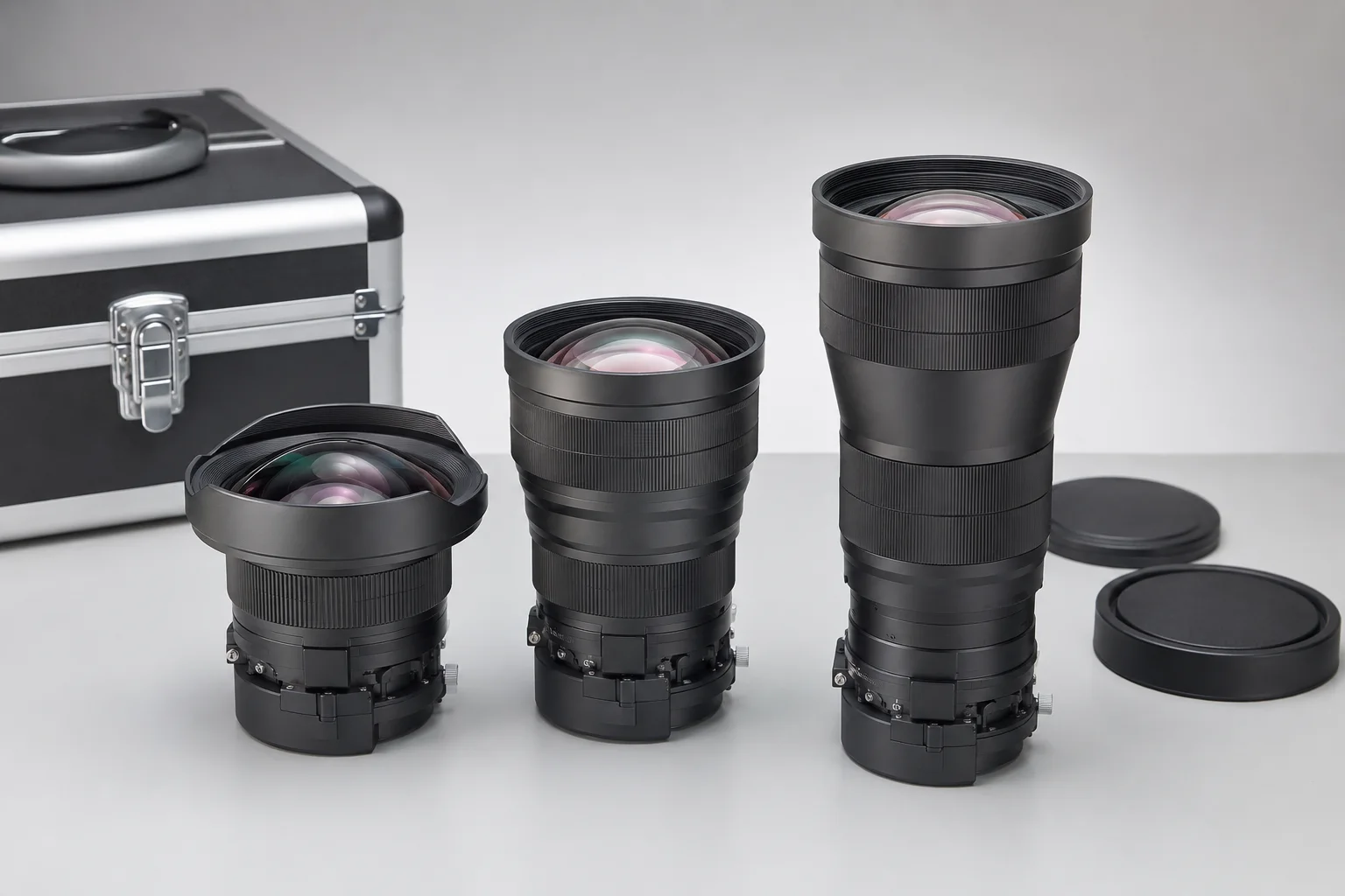 interchangeable projector lenses and visual accessories