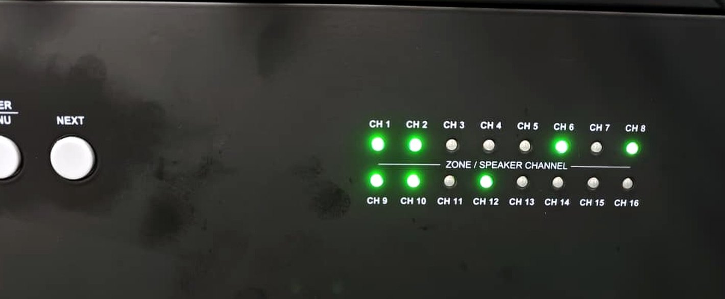 Amperes speaker line monitoring and zone indication during testing and commissioning