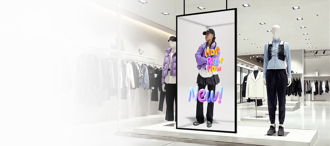 Samsung Spatial Display in a premium retail environment